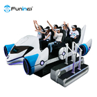 360 Roller Coaster 9D VR Simulator 6 مقاعد كرسي متحرك معدات الواقع الافتراضي