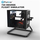 أسود / أصفر لاعب واحد محاكي الطيران الواقع الافتراضي مع شاشة 50 بوصة