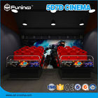 8 ، 9 ، 12 مقاعد مسرح سينما 7D مع منصة هيدروليكية / كهربائية