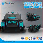 220V 9D VR سينما محاكي 6 مقاعد VR آلة السيارات للتسوق