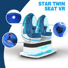 220V التفاعلية 9D VR محاكي / 360 درجة تناوب VR البيض كرسي للملاهي