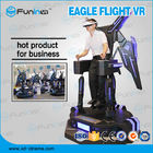 لاعب واحد يقف الطيران VR محاكي الأسود مع أضواء LED لسوبر ماركت