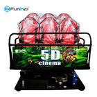 5D 7D سينما 9D VR محاكي Funin 6-12 مقاعد 3DM نظارات سبائك الألومنيوم شاشة معدنية