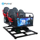 220V الواقع الافتراضي 6 مقاعد 7D مسرح السينما آلات لعبة الأزرق والأحمر والأسود أو مخصص