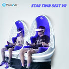 360 درجة 2 مقاعد 9D الواقع الافتراضي سينما مع EGG كرسي الساق الاجتياح تأثير