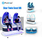 أزرق + أبيض 9D VR محاكي 2 مقاعد مع نظارات 3D Deepoon E3