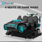 مستقر 9D VR سينما قيادة سيارة لعبة آلة 9D 6 لاعبين متنزه ركوب الخيل