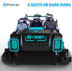 كيدز بارك عائلة 6 مقاعد 9D VR محاكي مع منصة الساعد الكهربائية
