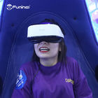 2 مقاعد للاعبين الأزرق والأسود 9D الواقع الافتراضي محاكي آلة لعبة أركيد VR بيضة كرسي