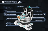 نظارات الواقع الافتراضي VR 9D Cinema سعر المصنع 9d vr 3d Glasses 2 Seats 200kg VR Amusement Game 9d simulador Cinema