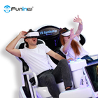 9D vr آلة 3D سماعات نظارات 9d سينما الواقع الافتراضي محاكاة 2 لاعبين VR معدات الألعاب vr البيض كرسي للبيع