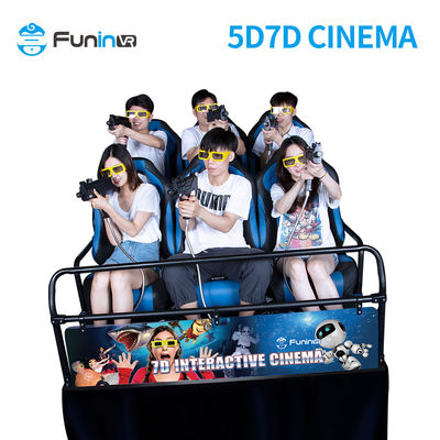 مادة معدنية 7D Cineme 5D Cinema Simulator 3D 4D 5D 6D Cinema Theatre Movie Motion