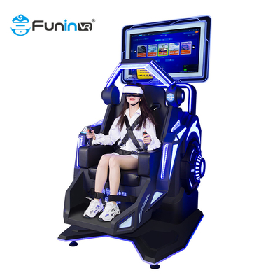 9d vr متعدد اللاعبين واقع افتراضي إطلاق نار لعبة سوداء لاعب واحد 360 Rotation Roller Coaster