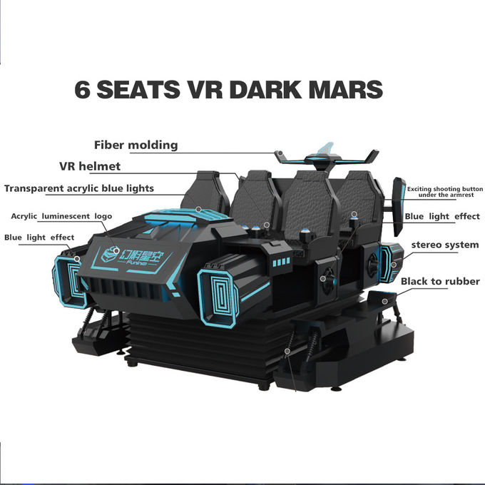 3.8KW 9D الواقع الافتراضي سينما VR التفاعلية ألعاب الرماية للأطفال