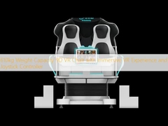 610 كجم سعة الوزن كرسي 9D VR مع تجربة VR غامرة وجهاز التحكم بالدراجة