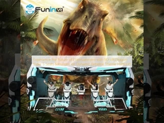 جرب مستقبل الترفيه مع محاكي 9D VR Dragon Rider ذو 5 مقاعد على منصة ذات طابع ديناميكي متطرف
