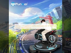 خذ تجربة الواقع الافتراضي الخاصة بك إلى المستوى التالي مع كرسي 9D VR على منصة الفولاذ المعدني