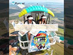 محاكي الواقع الافتراضي 9D متعدد المنصات تفاعلي للاعبين اثنين مع تحكم بشاشة تعمل باللمس مصمم لتقديم مغامرات واقعية في الواقع الافتراضي