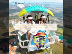 محاكي الواقع الافتراضي 9D متعدد المنصات تفاعلي للاعبين اثنين مع تحكم بشاشة تعمل باللمس مصمم لتقديم مغامرات واقعية في الواقع الافتراضي