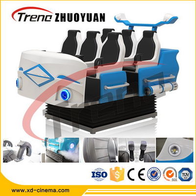 تسلية الرول كوستر 9D الظاهري واقع محاكاة ستة مقاعد للعرض السيارات