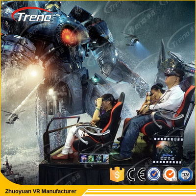 تخصيص 5D سينما مسرح 6 دوف منصة الكهربائية لمركز التسوق