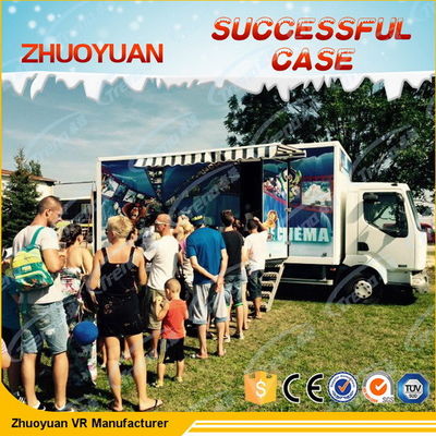 المنقولة مذهلة 7D سينما محاكي 6 مقاعد مع الإضاءة / محاكاة المطر