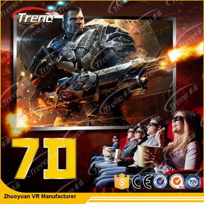 متحرك تحكم رقمي 7D فيلم مسرح 4 مقعد / 6 مقعد مع هيدرولي نظام