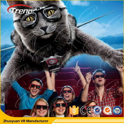 6 دوف ثيم بارك الترفيه 7D فيلم مسرح مع شاشة عرض نظام