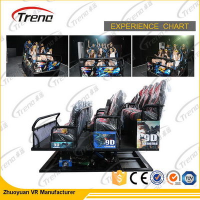 6 دوف بندقية اطلاق النار ستيريو 7D سينما محاكي مع 3D فر شماعات 2.25KW 220V