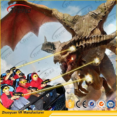 مركز تسوق الحركة التفاعلية 7D فيلم مسرح مع 6 دوف منصة الكهربائية