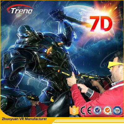 6 مقاعد الكهربائية 7D فيلم مسرح مع تأثير خاص نظام 220V 5.50KW