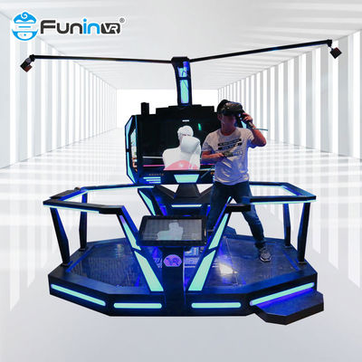 1 لاعب 9D Virtual Reality Simulator Motion Walking Platform VR Game Machine