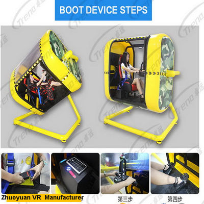 متنزه 720 درجة الأصفر فر محاكاة الطيران مع هتس نظارات 220 فولت