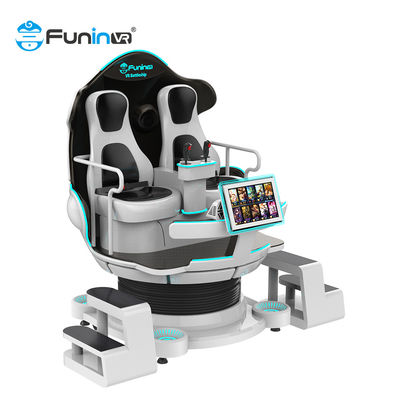 معدات متعددة اللاعبين 9D Virtual Reality Simulator Cinema 2 Player VR Egg Chair