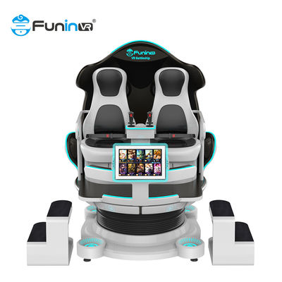 معدات متعددة اللاعبين 9D Virtual Reality Simulator Cinema 2 Player VR Egg Chair