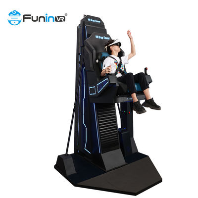 1 لاعب الأطفال 9d لعبة آلة VR Drop Tower 9D Simulator