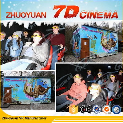 220V 5D Movie Theater With Surround Sound Electric System / Hydraulic Power Mode