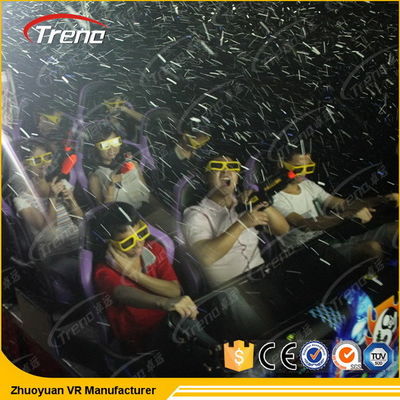 3 دوف كهربائي / هيدرولي 5D سينما تجهيز 7D محاكي سينما مع حركة كرسي تثبيت