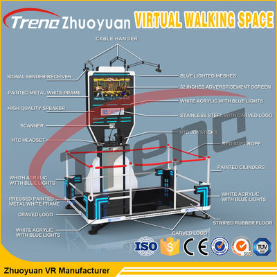 فر اللانهائي الفضاء الواقع الافتراضي منصة المشي 360 درجة لاعب واحد لمركز التجاري