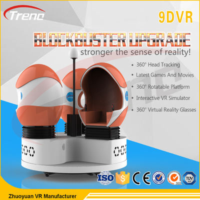 مثيرة الرول كوستر ركوب 9D فر محاكي الدورية الكراسي ممر آلة
