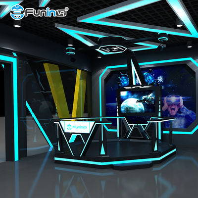 ألعاب متعددة اللاعبين محاكي إطلاق النار 9D Walker مع منصة الحركة 6DOF