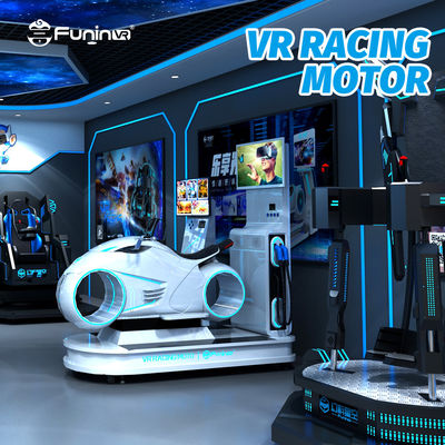 9D VR Racing Moto Cinema Simulator مع 4.8 كيلوواط من الطاقة