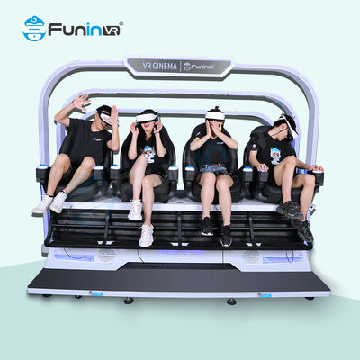 الترفيه محاكي الواقع الافتراضي 9D الصوت المحيطي صيانة منخفضة 220 فولت