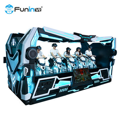 ترفيه 9D VR Dragon Rider محاكي 5 مقاعد على منصة موضوعية متطرفة ديناميكية