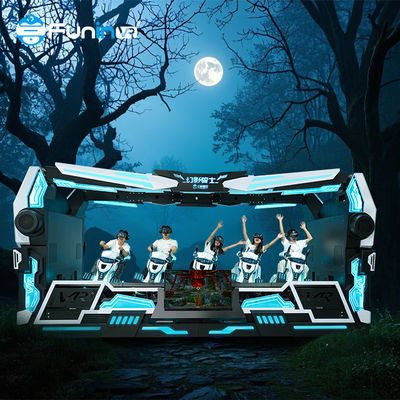 6180 * 2695 * 2825mm سينما الواقع الافتراضي 9D مع تأثيرات إضاءة ديناميكية تأثيرات بصرية عالية الوضوح