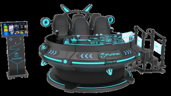 ارفع مستوى أعمال الترفيه الخاصة بك مع 6 مقاعد 9D VR سينما الواقع الافتراضي بجهد 220 فولت/2.4 كيلو واط وجهاز كمبيوتر I5 1650 8G 240G