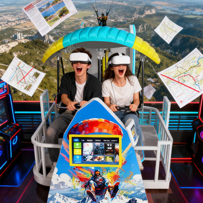 محاكي الواقع الافتراضي 9D VR Skydive تجربة غامرة VR Arcade Theme Park تقدم مجموعة متنوعة من المحتوى لإشراك حلول الترفيه التفاعلية