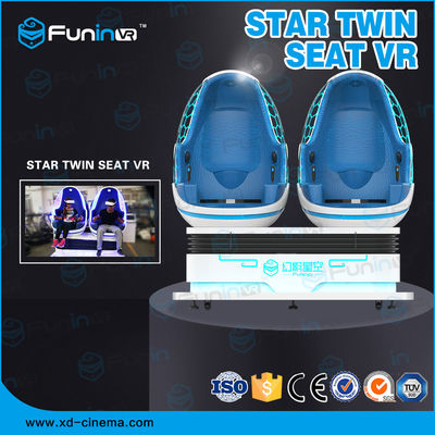 9D VR 360 درجة البيض VR كرسي سينما محاكي / لعبة تفاعلية معدات الواقع الافتراضي