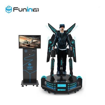 1260 * 1260 * 2450mm 9D VR Eagle Flight Cinema Simulator 2.0kw + 200 Kg VR 360 Flying Game Machine لمتنزه