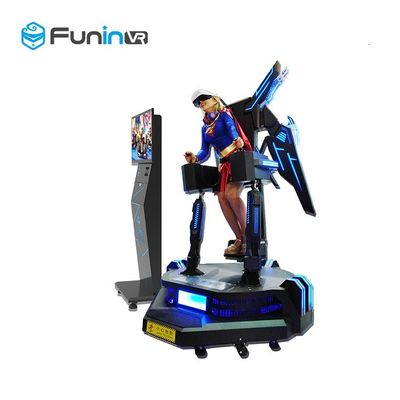 1260 * 1260 * 2450mm 9D VR Eagle Flight Cinema Simulator 2.0kw + 200 Kg VR 360 Flying Game Machine لمتنزه
